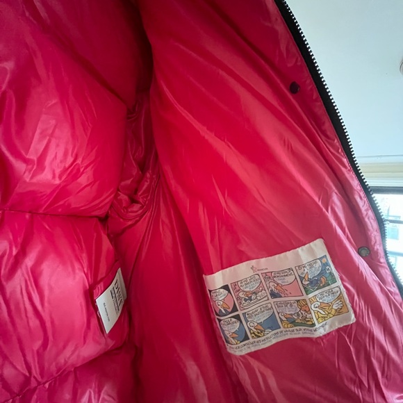 Moncler Fuchsia and Red Parana Puffer Jacket - Picture 3 of 5